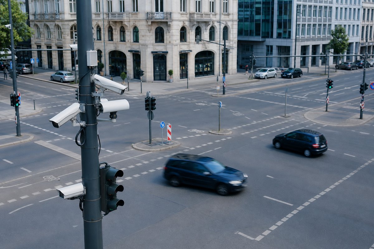 Urban traffic management centre with live traffic data screens